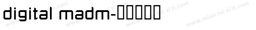 digital madm字体转换